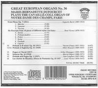 Marie - Bernadette Dufourcet - Great European Organs No.36