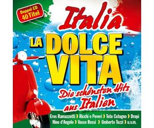 Various - Italia - La Dolce Vita - Die schönsten Hits aus Italien u.a. Eros Ramazzotti; Ricchi e Poveri; Toto Cotugno; Drupi; Nino d Angelo; Vasco Rossi; Umterto Tozzi; Riccardo Fogli; Eduardo de Angelis; Pooh; Gazebo; Angelo Branduardi; Lucio Dalla; (Italo)