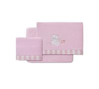 various Juego de Sabana Coralina para Cuna 60x120cm, Triptico Cuna Invierno de bebé (Rosa)