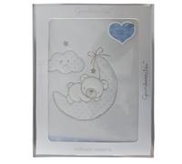 various Juego De Sábanas para Cuna 60 x 120 cm, Bebe Invierno Tipo Doralina Extrasuave (Bajera+encimera+Funda Almohada) (Luna Azul)