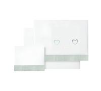 various Juego De Sábanas para Cuna 60 x 120 cm, Bebe Primavera y Otoño Tipo 100% Algodón Extrasuave Fafricado en España-INTERBABY(Bajera+encimera+Funda Almohada)-Elefante Nube Blanco/Gris