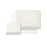 various-Juego De Sábanas para Cuna 60 x 120 cm, Bebe Primavera y Otoño Tipo 100% Algodón Extrasuave Fafricado en España-(Bajer encimer Funda Almohada-Happy Love Color Beige