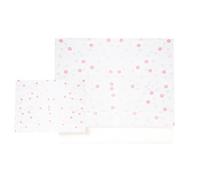 various Juego de Sábanas para Cuna Bebé 60x120 cm, 100% Algodón Extra Suave, Incluye Bajera Ajustable, Encimera y Funda de Almohada, Ropa de Cama Infantil Transpirable Estampado Luna Rosa/Blanco