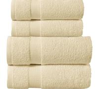 various Juego de Toallas de Camel Premium de 4 Piezas 100% Algodón de 500gsm, Ideal para baño y Piscina, Resistentes, Suaves y Absorbentes(2xDucha 70x130cm, 2xLavado 50x90cm)