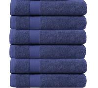 various Juego de Toallas de Marino Premium de 6 Piezas 100% Algodón de 500gsm, Ideal para baño y Piscina, Resistentes, Suaves y Absorbentes(6xLavado 50x90cm)