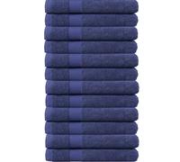 various Juego de Toallas de Marino Premium de12 Piezas 100% Algodón de 500gsm, Ideal para baño y Piscina, Resistentes, Suaves y Absorbentes(12xLavado 30x50cm)