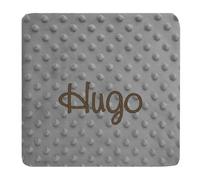 various Manta Bebé Personalizada con Nombre Bordado, 80x110 cm, Mantita Suave y Cálida para Recién Nacido, Microfibra Confortable para Cuna y Cochecito, Regalo Original para Bebé (Gris)