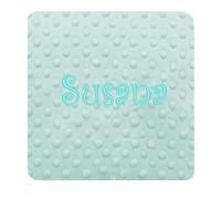 various Manta Bebé Personalizada con Nombre Bordado, 80x110 cm, Mantita Suave y Cálida para Recién Nacido, Microfibra Confortable para Cuna y Cochecito, Regalo Original para Bebé (Verde)