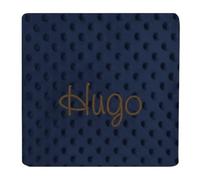 various Manta Bebé Personalizada con Nombre Bordado, 80x110 cm, Mantita Suave y Cálida para Recién Nacido, Microfibra Confortable para Cuna y Cochecito, Regalo Original para Bebé (Marino)