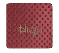 various Manta Bebé Personalizada con Nombre Bordado, 80x110 cm, Mantita Suave y Cálida para Recién Nacido, Microfibra Confortable para Cuna y Cochecito, Regalo Original para Bebé (Granate)