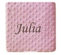 various Manta Bebé Personalizada con Nombre Bordado, 80x110 cm, Mantita Suave y Cálida para Recién Nacido, Microfibra Confortable para Cuna y Cochecito, Regalo Original para Bebé (Maquillaje)
