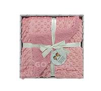 various Manta Burbujas con Borreguillo para bebés, 0.80 x 1.10 m Manta para recién Nacidos Mantitas para Bebes Suave y Confortable Cálida niña y niño Mantas para Todas Las Estaciones (Maquillaje)