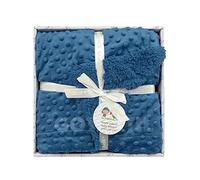 various Manta Burbujas con Borreguillo para bebés, 0.80 x 1.10 m Manta para recién Nacidos Mantitas para Bebes Suave y Confortable Cálida niña y niño Mantas para Todas Las Estaciones (Añil)