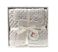 various Manta Burbujas con Borreguillo para bebés, 0.80 x 1.10 m Manta para recién Nacidos Mantitas para Bebes Suave y Confortable Cálida niña y niño Mantas para Todas Las Estaciones (Gris)