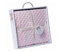 various Manta Burbujas con Borreguillo para Bebés en Color Rosa 0.80 x 1.10 m Manta para recién Nacidos Mantitas para Bebes Suave y Confortable Cálida niña y niño Mantas para Todas Las Estaciones…