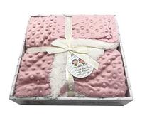 various Manta Burbujas con Borreguillo para bebés,Manta para recién Nacidos Mantitas para Bebes Suave y Confortable Cálida niña y niño Mantas para Todas Las Estaciones (Maquillaje, 80x110)