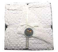 various Manta Burbujas con Borreguillo para bebés,Manta para recién Nacidos Mantitas para Bebes Suave y Confortable Cálida niña y niño Mantas para Todas Las Estaciones (Beige, 110x140)…