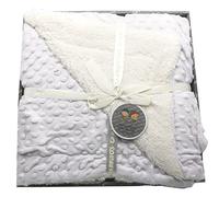 various Manta Burbujas con Borreguillo para bebés,Manta para recién Nacidos Mantitas para Bebes Suave y Confortable Cálida niña y niño Mantas para Todas Las Estaciones (Blanco, 110x140)…