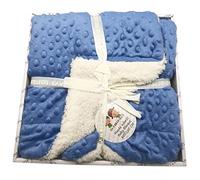 various Manta Burbujas con Borreguillo para bebés,Manta para recién Nacidos Mantitas para Bebes Suave y Confortable Cálida niña y niño Mantas para Todas Las Estaciones (Azul Marino, 80x110)…