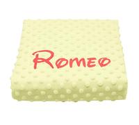 various Manta de Bebes 0.80 x 1.10 m Manta para recién Nacidos Personalizado con su Nombre Bordado, Mantitas para Bebes Suave y Confortable Cálida niños Regalos Padres Primerizos (Amarillo)