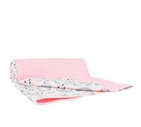 various Manta para Bebé Recién Nacido Algodón 100%, Arrullo para Verano y Entretiempo, Toquilla de Tejido Plumeti (Estampado Rosa)