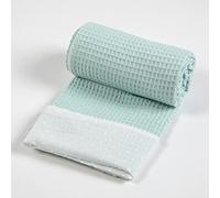 various Manta para Bebé Recién Nacido Algodón 100%, Arrullo para Verano y Entretiempo, Toquilla de Tejido Plumeti (Verde)