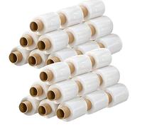 Various Mini Film Transparente o Negro Estirable para Embalar, Película Adhesiva 260 grs x 100 mm,Envoltura Elástica Transparente por Cajas de Embalaje de Paquetes (Mini Film Transparente, rollo 36)