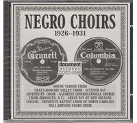Various - Negro Choirs 1926