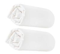 Various Pack de 2 Sábanas Bajeras para Cuna 50x80 cm, 100% Algodón 144 Hilos, Suaves y Transpirables, Ajustables, Hipoalergénicas, Color Blanco para Bebé