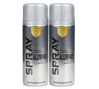 various-Pintura Spray Aluminio Multicolor Profesional 400ml Adecuado Metal Madera y Plástico Pack de 2 unidad