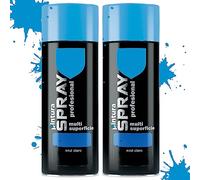 various Pintura Spray Azul Cralo de 400 ml Adecuado para las Superficies de Metal, Madera y Plástico Pack de 2 Unidad