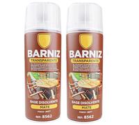 various Pintura Spray Barniz Mate de 400 ml Adecuado para las Superficies de Metal, Madera y Plástico Pack de 2 Unidad