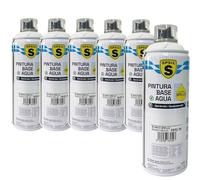 various - Pintura Spray Base Agua 400ml,Ecológica y Sin Olor,Para Muebles,Metal,Plástico y Madera,Colores Duraderos,Cobertura Uniforme - Blanco Brillo,6 unidad