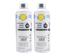 various - Pintura Spray Base Agua 400ml,Ecológica y Sin Olor,Para Muebles,Metal,Plástico y Madera,Colores Duraderos,Cobertura Uniforme - Blanco Satinado,2 unidad
