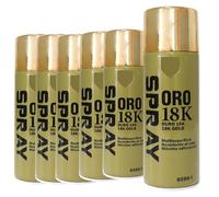 various-Pintura Spray Especial Oro 18K Multicolor Profesional 400ml Adecuado Metal Madera y Plástico Pack de 6 unidad