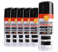 various Pintura Spray Imprimacion Antioxidante Negro de 400 ml Protección Contra la Corrosión Adecuado para las Superficies de Metal, Aluminio,Hierro y Otros metales Pack de 6 Unidad