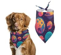 Various Planets - Bandana triangular para perro, lavable, de poliéster, baberos para perros, lindos baberos para mascotas para perros medianos y grandes, cachorros y gatos