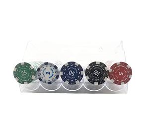 various Poker Set Casino Ficha 100 Juego Fichas de Texas Hold'em para Contar Marcadores Matemáticos Aprender Fichas de Póquer, 5 Colores