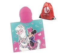 various Poncho Toalla de niño Infantil de baño y Playa con Capucha Diseño de Disney Minnie Licencia Oficial Disney (8132)