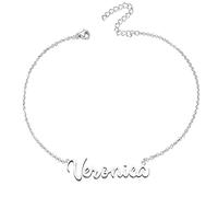 various Pulsera Mujer con Nombre Acero Inoxidable-Brazalete Nombre Personalizado Plateado para Mujer-Regalos Personalizados para Mujer Madres Niña Parejas, Mejor Amiga-Veronica