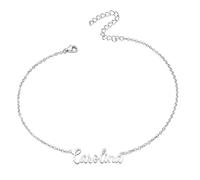various Pulsera Mujer con Nombre Acero Inoxidable-Brazalete Nombre Personalizado Plateado para Mujer-Regalos Personalizados para Mujer Madres Niña Parejas, Mejor Amiga-Carolina