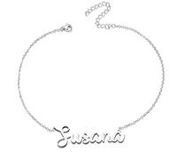 various Pulsera Mujer con Nombre Acero Inoxidable-Brazalete Nombre Personalizado Plateado para Mujer-Regalos Personalizados para Mujer Madres Niña Parejas, Mejor Amiga-Susana