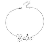 various Pulsera Mujer con Nombre Acero Inoxidable-Brazalete Nombre Personalizado Plateado para Mujer-Regalos Personalizados para Mujer Madres Niña Parejas, Mejor Amiga-Belen