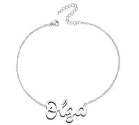 various Pulsera Mujer con Nombre Acero Inoxidable-Brazalete Nombre Personalizado Plateado para Mujer-Regalos Personalizados para Mujer Madres Niña Parejas, Mejor Amiga-Olga