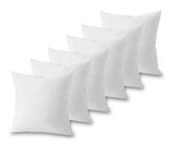 various-Relleno de Cojín 40x40 cm (6 Unidad) para Sofá o Cama, con Relleno Fibra Virgen Hueca Siliconada, Suave e Indeformable, Resistente al Uso y a Lavados
