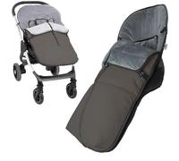 Various - Saco de Silla de Paseo Universal de Polipiel con Forro de Polar Térmico, Impermeable y Suave, Saco de Abrigo para Carrito de Bebé de Invierno Color Vison