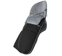 Various - Saco de Silla de Paseo Universal de Polipiel con Forro de Polar Térmico, Impermeable y Suave, Saco de Abrigo para Carrito de Bebé de Invierno Color Negro