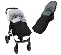 Various - Saco de Silla de Paseo Universal Impermeable con Forro de Polar Térmico, Saco Invierno Silla Paseo Resistente y Transpirable,Saco de Abrigo Carritos,Color Negro Liso