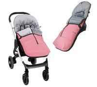 Various - Saco de Silla de Paseo Universal Impermeable con Forro de Polar Térmico, Saco Invierno Silla Paseo Resistente y Transpirable,Saco de Abrigo Carritos,Color Rosa Liso