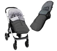 Various - Saco de Silla de Paseo Universal Impermeable con Forro de Polar Térmico, Saco Invierno Silla Paseo Resistente y Transpirable,Saco de Abrigo Carritos,Color Gris Liso